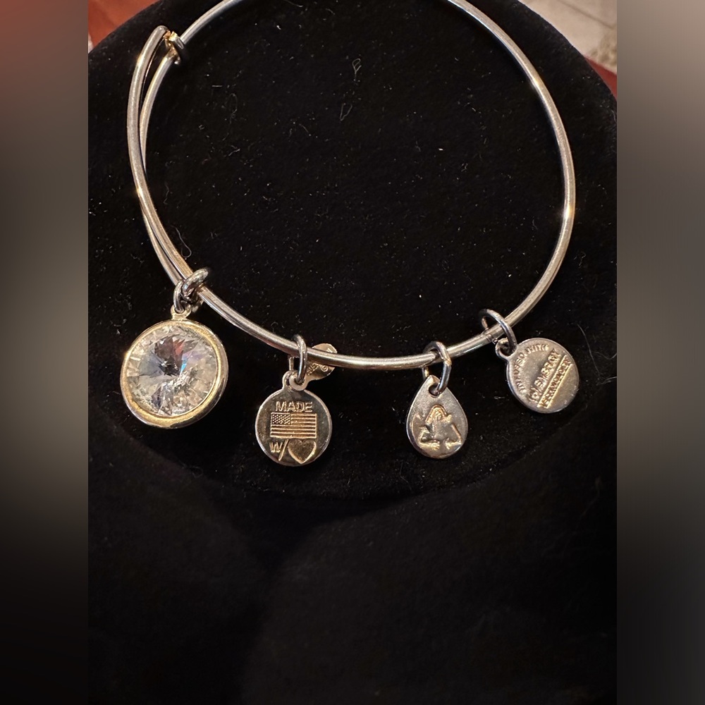 April Alex and Ani birthstone bracelet